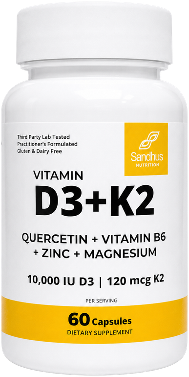 Vitamin D3 + K2 — suplemento de bienestar PARNAZA
