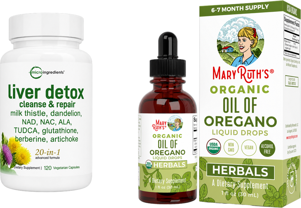 Liver Detox + Oil of Oregano — suplemento de bienestar PARNAZA